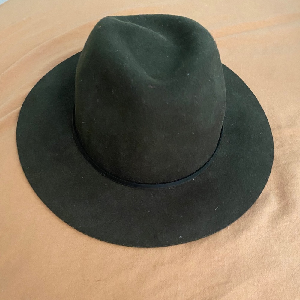 Brixton dark green felt hat